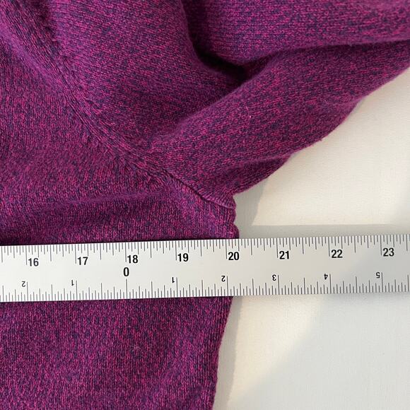 Karen Scott Cable Knit Button Detail Sweater Women's M 3/4 Sleeve Pink Purple - Picture 7 of 8